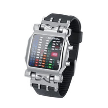 Load image into Gallery viewer, LED Watch Men Fashion Creative Crab Type Electronic Watch Luminous Binary Gift Business Style Cool Waterproof Multi Function