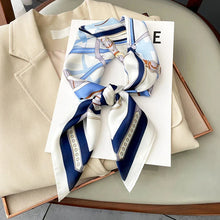 Load image into Gallery viewer, Luxury Silk-Feel Square Scarf – Satin Shawl, Hijab, Hair Wrap for Women