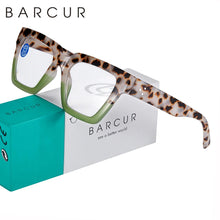 Load image into Gallery viewer, BARCUR Retro Fashionable Unique Leopard Pattern Reading Glasses for Women and Men โ Stylish Clear Prescription Eyewear with Fashion Color Options โ Trendy Rectangular Presbyopia Glasses with Personalized Gift Box for Daily Use