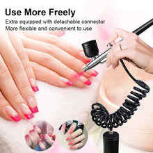 Load image into Gallery viewer, Portable Airbrush Nail Kit with Compressor - For Nails, Cake, and Crafts