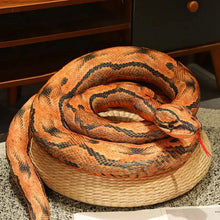 Load image into Gallery viewer, Artificial Python Plush Toy – Long Snake Soft Plush Home Decor