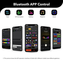 Load image into Gallery viewer, LED Sign Car Scrolling Advertising USB 5V Bluetooth App Control Logo Light Custom Text Pattern Animation Programmable Display