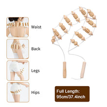 Load image into Gallery viewer, Wooden Therapy Massage Roller for Back Pain Relief & Body Shaping