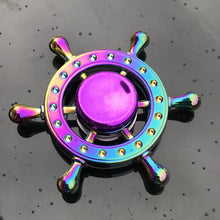 Load image into Gallery viewer, Metal Rainbow Fidget Spinner – Colorful EDC Hand Spinner Toy for Kids & Adults | Anti-Anxiety Stress Relief Finger Spinner Gift