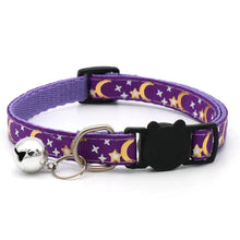 Load image into Gallery viewer, Cat Collar with Bell โ Adjustable Star & Moon Pet Necklace