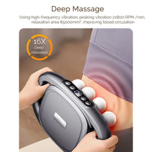 Load image into Gallery viewer, High-Power 16 Head Percussion Massage Gun - 48kg Deep Tissue Relief for Athletes & Fitness Enthusiasts Body Massager