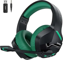 Load image into Gallery viewer, BINNUNE BW01 Wireless Gaming Headset with Mic for PC PS4 PS5 2.4G Bluetooth USB Gamer Headphones with Mic for Laptop Computer