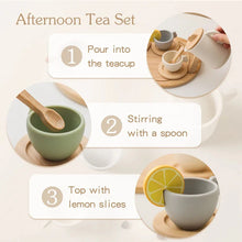 Load image into Gallery viewer, Wooden Montessori Teapot Tea Set – Pretend Play Toy