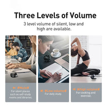 Load image into Gallery viewer, Baseus Magnetic Countdown Alarm Clock Kitchen Timer Manual Digital Timer Stand Desk Clock Cooking Timer Shower Study Stopwatch