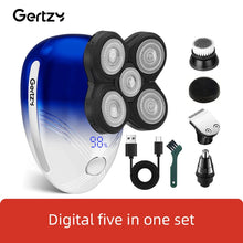 Load image into Gallery viewer, Men's 5-in-1 electric shaver with 5 rotating blades, USB charging, multifunctional personal beauty set