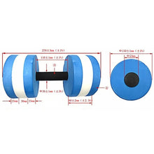 Load image into Gallery viewer, 1Pc Multicolor Floating Water Dumbbell Pool Fitness Equipment Aquatic Exercise Dumbbells for Water Sports Women Men Children