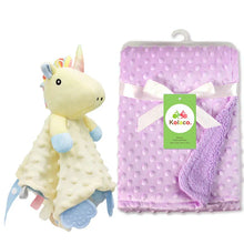 Load image into Gallery viewer, Personalized Newborn Baby Blanket with Name & Custom Stroller Gift Set