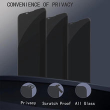 Load image into Gallery viewer, Anti-spy Glass for IPhone 13 12 Pro Max Mini XS MAX 8 7 Plus Full Cover Privacy Screen Protector for IPhone 11 PRO MAX X XR 14 Edge to Edge Full Coverage and 9H Hardness Anti-Scratch Shockproof Protection Screen Cover Shield