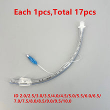 Load image into Gallery viewer, Endotracheal Tube with Cuff Disposable Sterilized Tracheal Tube for Veterinary Medical Consumables ID 2.0-10mm