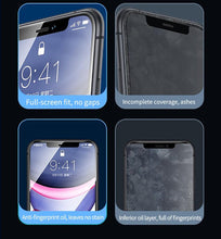 Load image into Gallery viewer, 80D Full Protective Glass For iphone 6 7 8 Plus X Xr Xs Max SE Tempered Screen Protector iPhone 11 12 13 Pro Max Mini Glass Film Screen Protector with Full-Coverage, Easy Installation Frame