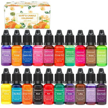Load image into Gallery viewer, Candle Dyes Kit – Liquid Colorant Pigment Set for DIY Candle & Soap Making | Vibrant Wax Dye for Soy, Beeswax & Gel Candles