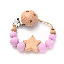 Load image into Gallery viewer, Baby Pacifier Chain Clip Silicone Teether Beads Soother Toy