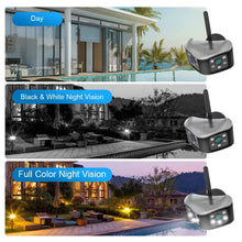 Load image into Gallery viewer, Outdoor 4K 8MP 180° Wide View Angle Wifi Camera Dual Lens Waterproof Panoramic IP Human Detection Home Security CCTV Camera