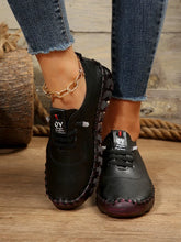 Load image into Gallery viewer, Women Shoes 2024Autumn Fashion Pu Leather Casual Shoes Handmade Sewing Soft Comfortable Mom Shoes Women Sneakers Chaussure Femme