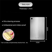Load image into Gallery viewer, 316 Stainless Steel Chopping Board – Thickened Double-Sided Antibacterial Cutting Board for Kitchen & Dough Kneading