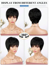 Load image into Gallery viewer, Short Wig for Women, Synthetic Wig, Non-adhesive, Wear-resistant, Heat-Resistant, Natural, Short Layer, Suitable for beginners