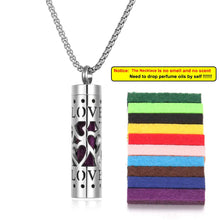 Load image into Gallery viewer, Stainless Steel Aromatherapy Necklace – Oil Diffuser Pendant