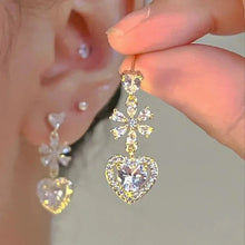 Load image into Gallery viewer, 2024 Stars Tassel Earrings – Korean Rhinestone Drop Earrings for Women