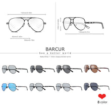 Load image into Gallery viewer, BARCUR Oversize Polarized Sunglasses for Women Trendy Double Beam Design Metal Elliptical Frame with UV400 Protection Fashionable Sun Glasses for Summer Outdoor & Daily Wear