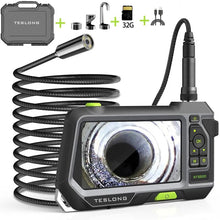 Load image into Gallery viewer, TESLONG NTS500 Industrial Endoscope Pipe Inspection Camera Car Borescope 5.0 Color Screen HD 1080p Endoscopio