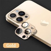 Load image into Gallery viewer, Camera Lens Metal Protector Glass For iPhone 14 Pro 13Pro 13 12 Pro Max Plus Full Cover Lens Protective Cap For iPhone 13 14Pro Tempered Glass Lens Film Metal Camera Screen Protection HD Clear Lens Protector