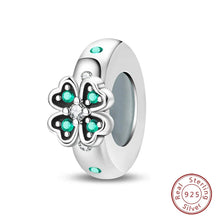 Load image into Gallery viewer, 100% 925 Sterling Silver Rainbow Zircon Butterfly Dragon Silicone Stopper Charms - Colorful Beads for DIY Bracelets, Customizable Jewelry for All Occasions