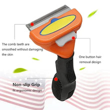 Load image into Gallery viewer, Cat & Dog Hair Removal Comb – Professional Grooming Brush for Shedding Control, Massage & Cleaning | Stainless Steel Deshedding Tool