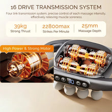 Load image into Gallery viewer, High-Power 16 Head Percussion Massage Gun - 48kg Deep Tissue Relief for Athletes & Fitness Enthusiasts Body Massager