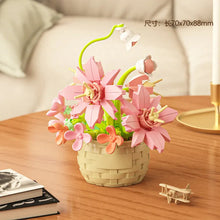 Load image into Gallery viewer, DIY MOC Potted Rose Sunflower Plants Succulents Bonsai Tree Gardens Romantic Building Blocks Model Bricks Kids Sets Kits Toys