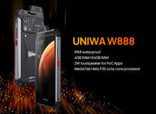 Load image into Gallery viewer, UNIWA W888 ATEX Explosion IP68 Rugged Andriod 11 Smartphone Octa Core 4GB+64GB 6.3Inch HD/FHD Screen 4G Mobile Phone 5000mAh NFC