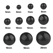 Load image into Gallery viewer, Black Plastic Safety Eyes - 5-20mm (50/100PCS) for DIY Toys, Amigurumi & Crafts