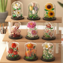 Load image into Gallery viewer, Eternal Flower Bouquet Bonsai Potted Plant Micro Building Blocks Model Home Decoration Puzzle Toys Kids Birthday Christmas Gifts