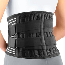 Load image into Gallery viewer, Back Brace Immediate Relief from Back Pain,Sciatica - Breathable Mesh Design with Lumbar Pad- Adjustable Support Straps for Work