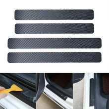 Load image into Gallery viewer, 4PCS 60x6.8cm Car Door Sill Anti Kick Stickers Scuff Anti Scratch Carbon Fiber Auto Door Sticker Car Accessories Car Styling