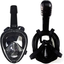 Load image into Gallery viewer, Full Face Snorkel Mask with Detachable Camera Mount,Snorkeling Swimming Diving Mask Wide View Anti-Fog Anti-Leak for Adult Kids