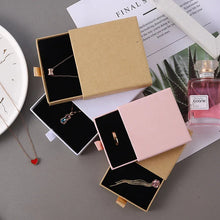 Load image into Gallery viewer, 10pcs Kraft Paper Jewelry Boxes for Necklace Bracelet Earrings Gifts