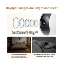Load image into Gallery viewer, XIAOMI Smart Camera C300 Dual Camera Version,360° 3MP WiFi 6,Home Security Baby Monitor,Pet Camera,Chinese Version With Adapter