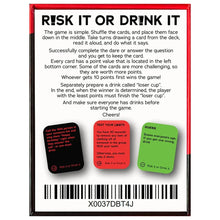Load image into Gallery viewer, Risk It or Drink It โ Hilarious Adult Party & Drinking Card Game