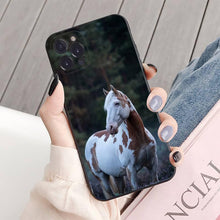 Load image into Gallery viewer, Animal Steed Horse Phone Case For Iphone 14 11 12 13 Mini Pro Xs Max Cover 6 7 8 Plus X Xr Se 2020 Cool Animal Horse Case For Iphone