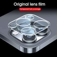 Load image into Gallery viewer, 4pcs Tempered Glass Camera Lens Protector Guard For IPhone 14 13 12 11 Pro Max Camera Protector Full Cover Protective Glass Transparent Rear Camera Film for IPhone 14 Pro Max