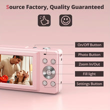 Load image into Gallery viewer, DC403 44MP HD Digital Camera 16X Digital Zoom Cameras Support For Taking Photos Recording Videos For Thanksgiving New Year Gifts