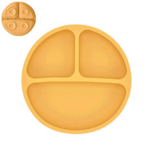Load image into Gallery viewer, Silicone Baby Sucker Plate & Rice Spoon Set Cute Cartoon Tableware