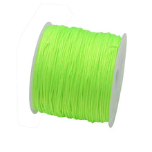 Load image into Gallery viewer, 50 Yards 0.8mm Braided Nylon Cord – Durable Satin String for Jewelry Making, Beading, Macrame, Chinese Knot & DIY Crafts