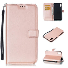 Load image into Gallery viewer, Solid Color Leather Wallet Case For iPhone 14 XS MAX 11 Pro 12 mini 13 Flip Cover Card Slot Mobile Phone Case Wallet Mobile Phone Case Leather Flip Case Wallet Colorful Protective Case
