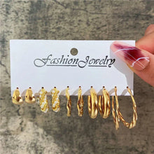 Load image into Gallery viewer, Gold Butterfly & Heart Dangle Earrings Set – Acrylic Drop Jewelry for Women